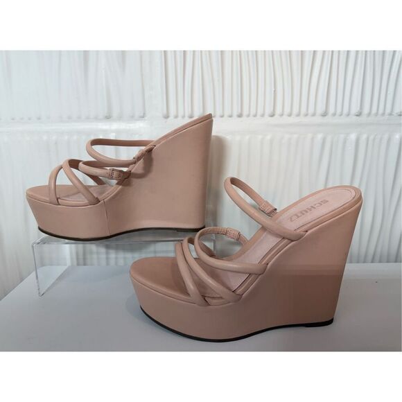 Schutz Women's Cari Platform Wedge Sandals - Picture 4 of 11